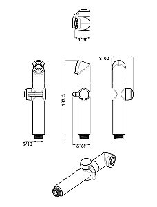 Гигиенический душ Lemark LM8092C купить в интернет-магазине сантехники Sanbest