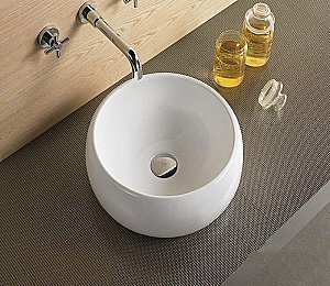 Раковина накладная Ceramalux N 40 5004 белая купить в интернет-магазине Sanbest