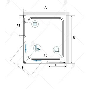 Душевой уголок RGW Classic CL-34B 80x80 купить в интернет-магазине Sanbest