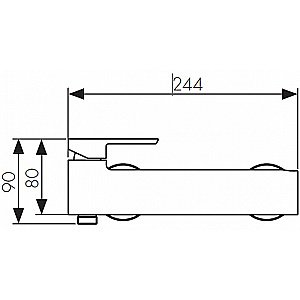 Смеситель для душа Kaiser Saga 53077 купить в интернет-магазине сантехники Sanbest