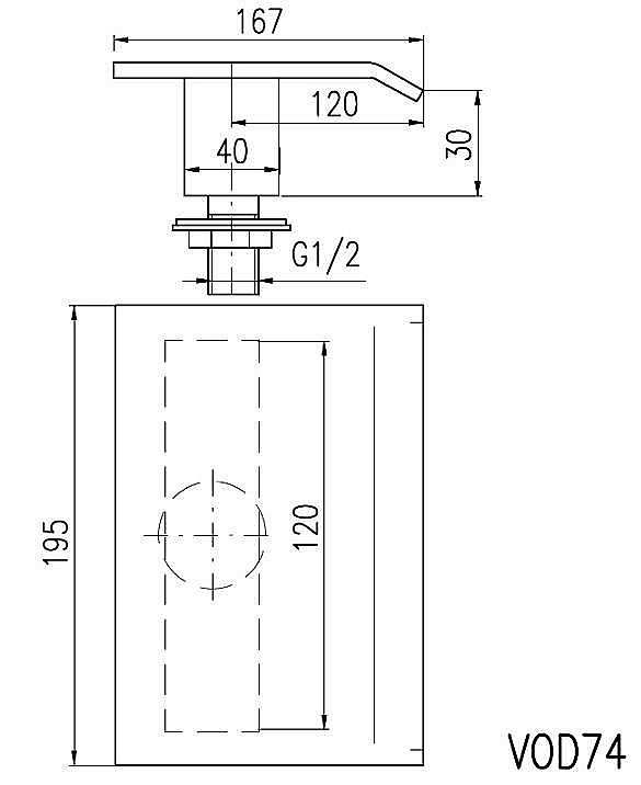 Излив водопад на ванну Rav-Slezak VOD7401 хром купить в интернет-магазине сантехники Sanbest