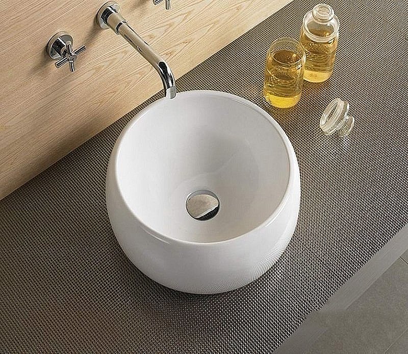 Раковина накладная Ceramalux N 40 5004 белая купить в интернет-магазине Sanbest