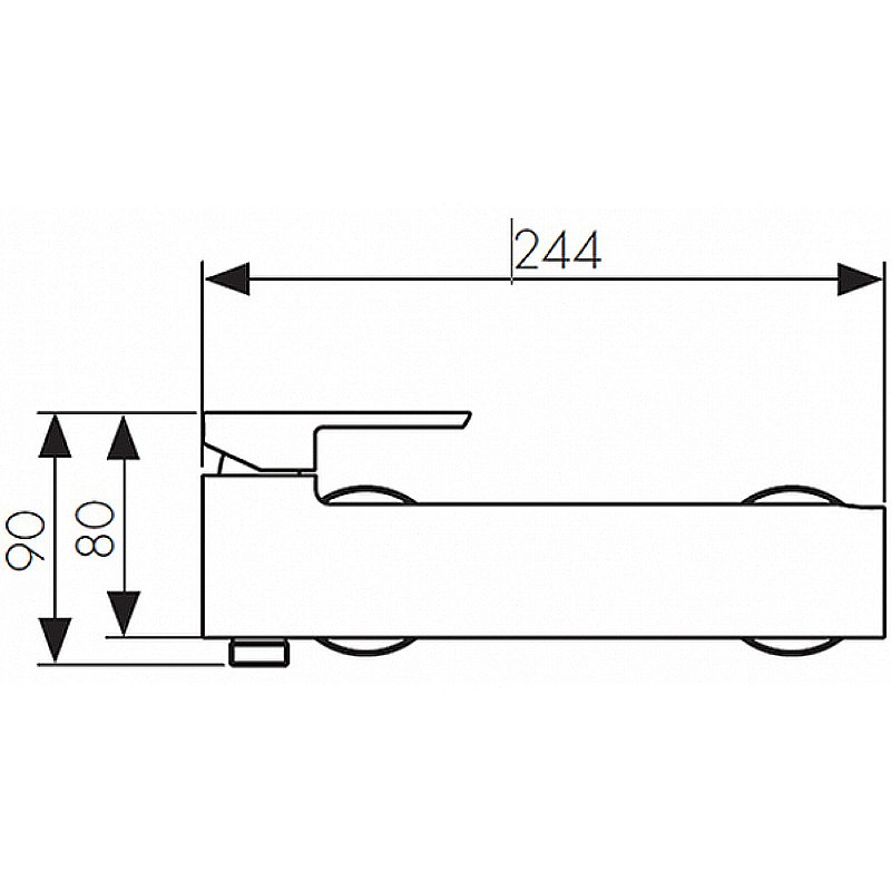 Смеситель для душа Kaiser Saga 53077 купить в интернет-магазине сантехники Sanbest