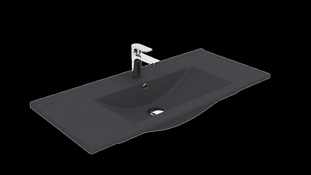 Раковина Creavit Su 100 SU100-00AM00E-0000 антрацит матовая купить в интернет-магазине Sanbest