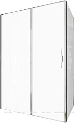 Душевой уголок Allen Brau Priority 140х90 3.31034.00+3.31043.00 стекло прозрачное/профиль хром купить в интернет-магазине Sanbest