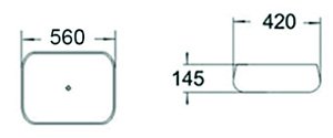 Раковина накладная SantiLine SL-1045 купить в интернет-магазине Sanbest