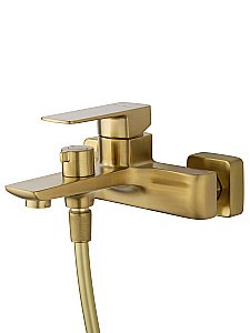Смеситель для ванны с душем WONZON & WOGHAND EDGE, Брашированное золото (WW-88639003A- BG) купить в интернет-магазине сантехники Sanbest