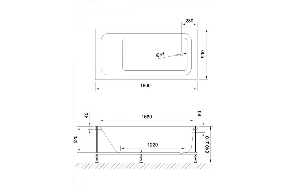 Гидромассажная ванна Royal Bath Accord Comfort 180х90 купить в интернет-магазине Sanbest