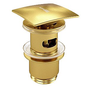 Донный клапан WasserKRAFT A165 золото матовое купить в интернет-магазине сантехники Sanbest