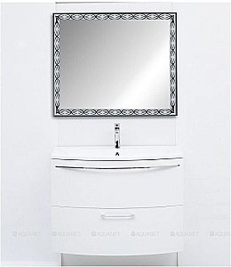 Зеркало LED De Aqua ТРЕНД 186977 80x75 в ванную от интернет-магазине сантехники Sanbest