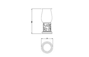 Стакан Schein CARVING 7065013 хром купить в интернет-магазине сантехники Sanbest