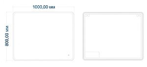 Зеркало ART&MAX Parma 100 AM-Par-1000-800-DS-F в ванную от интернет-магазине сантехники Sanbest