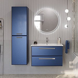 Шкаф Cezares Eco-Cer 40 ECO-1500-2A-SC-SPF-P сапфировый для ванной в интернет-магазине сантехники Sanbest