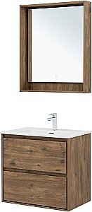 Тумба с раковиной Aquanet Милан 336378/284027 70 дуб рустикальный для ванной в интернет-магазине Sanbest