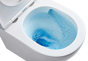 Унитаз подвесной Azario Grado AZ-0046-UQ1 белый, безободковый, с крышкой микролифт, слив торнадо купить в интернет-магазине Sanbest