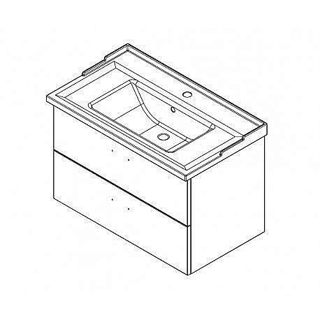 Тумба с раковиной Caprigo Brighton-L 70 Modern для ванной в интернет-магазине Sanbest