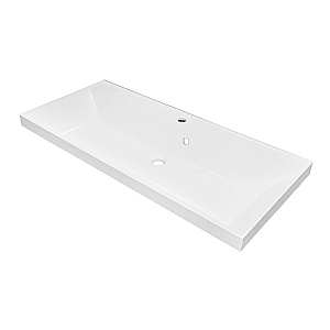 Тумба с раковиной Azario Эстима 100/2 CS00094585 белый глянцевый для ванной в интернет-магазине Sanbest