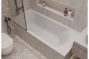 Ванна акриловая Relisan Eco Plus Селена Гл000025995 170х70 белая купить в интернет-магазине Sanbest