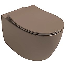 Унитаз подвесной Isvea Sentimenti Neo 10AR02010SV-2H коричневый матовый, безободковый купить в интернет-магазине Sanbest