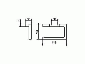 Держатель туалетной бумаги KEUCO Edition 11 купить в интернет-магазине сантехники Sanbest