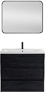 Тумба с раковиной Art&Max Family-M 90 напольная, угольный камень для ванной в интернет-магазине Sanbest