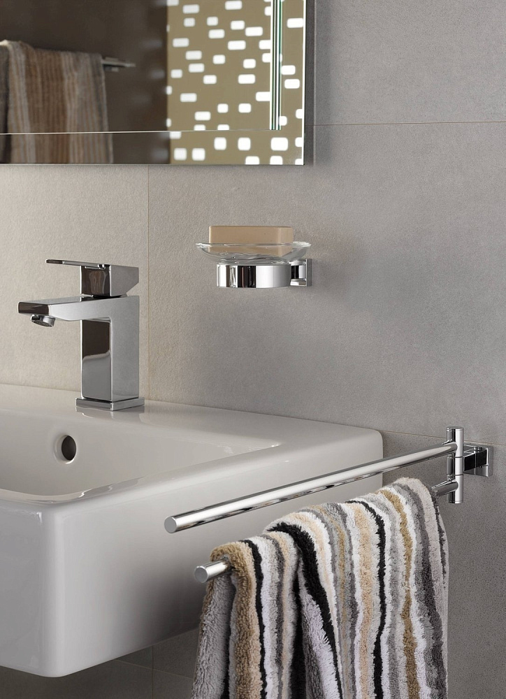 Полотенцедержатель Grohe Essentials Cube New 40624001 купить в интернет-магазине сантехники Sanbest