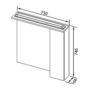 Зеркало Aquanet Тиана 75 в ванную от интернет-магазине сантехники Sanbest