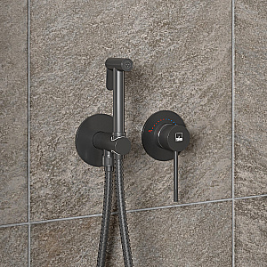 Гигиенический душ Timo Saona 2339/18SM с защитой от ожогов, черное золото матовое купить в интернет-магазине сантехники Sanbest