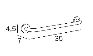 Полотенцедержатель Inda One A2490ACR хром купить в интернет-магазине сантехники Sanbest