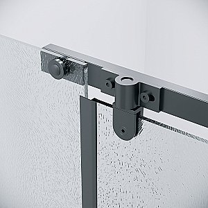 Душевая дверь Grossman Pragma 110 100.K33.03.110.21.02 стекло шиншилла/профиль черный матовый купить в интернет-магазине Sanbest