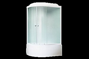 Душевая кабина Royal Bath RB 8120BK5-WC 120х80 стекло матовое/профиль белый купить в интернет-магазине Sanbest