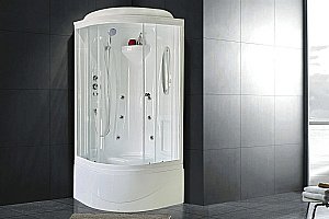 Душевая кабина Royal Bath RB90BK2-T 90x90 профиль белый/стекло прозрачное купить в интернет-магазине Sanbest