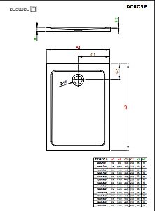 Душевой поддон Radaway Doros F 100x80 SDRF1080-01-64S антрацит купить в интернет-магазине Sanbest