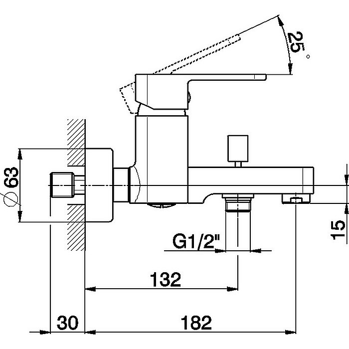 Смеситель для ванны Cisal Roadster RR00013021 купить в интернет-магазине сантехники Sanbest
