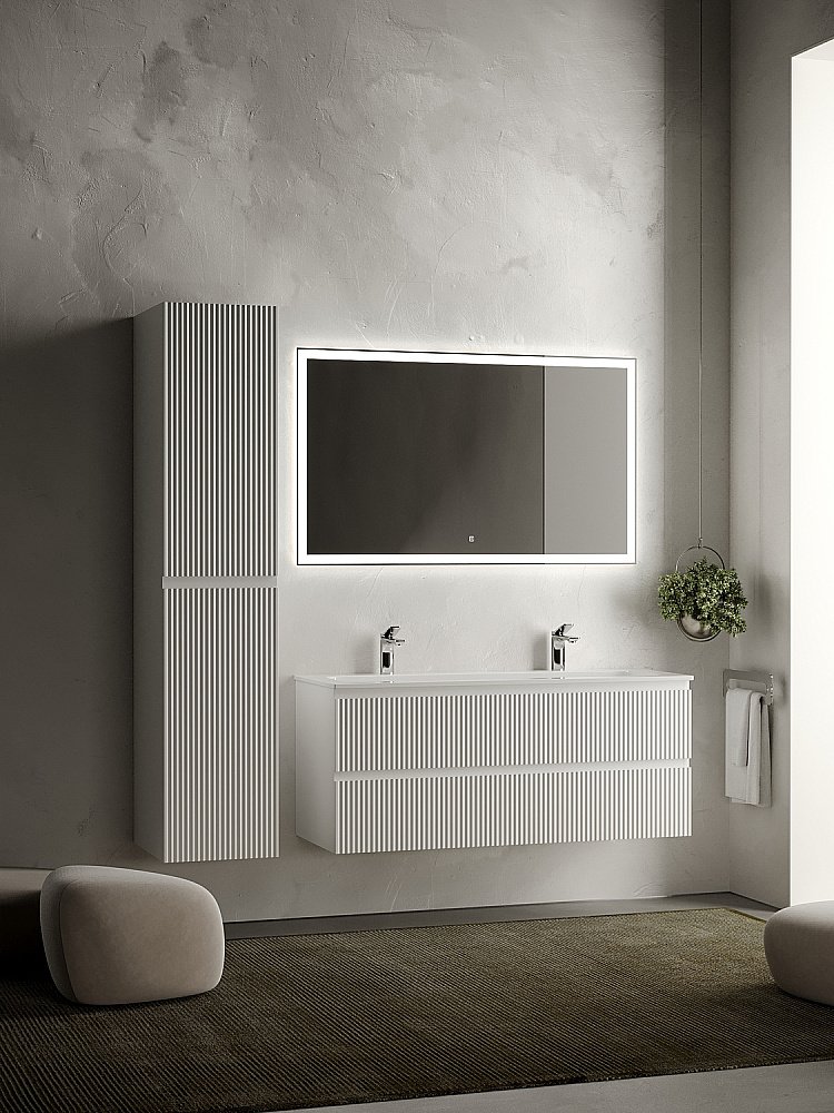 Тумба с раковиной Sancos SNOB R SNR120W Bianco для ванной в интернет-магазине Sanbest