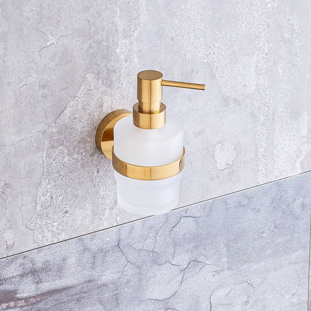 Диспенсер Bemeta Sablo 160109102 золото купить в интернет-магазине сантехники Sanbest