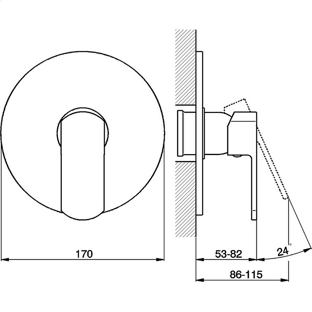 Смеситель для душа Cisal Roadster RR00300021 купить в интернет-магазине сантехники Sanbest