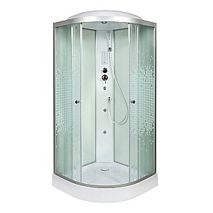 Душевая кабина DTO Серия L 908 с гм. и эл. 80x80 купить в интернет-магазине Sanbest