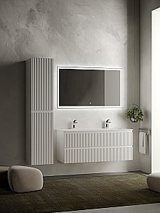 Тумба с раковиной Sancos SNOB R SNR120W 120 Bianco для ванной в интернет-магазине Sanbest