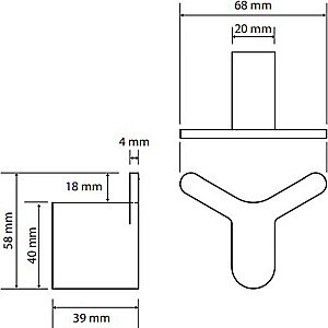 Крючок Bemeta Organic 157106211 хром купить в интернет-магазине сантехники Sanbest