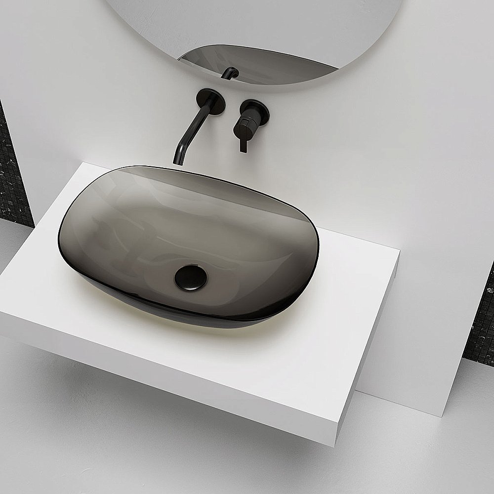 Раковина накладная Vincea 54 VBS-6T12B черная купить в интернет-магазине Sanbest