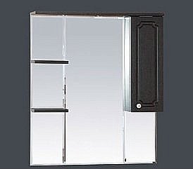 Зеркало со шкафом Misty Александра 85 ВЕНГЕ правое купить в интернет-магазине сантехники Sanbest