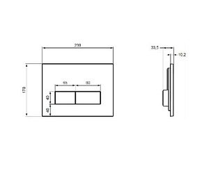 Кнопка для инсталляции Ideal Standard TE-MA NEW W3708AD купить в интернет-магазине сантехники Sanbest