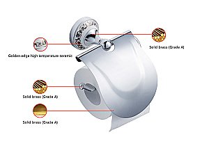 Держатель для туалетной бумаги Schein Saine 7053026 хром купить в интернет-магазине сантехники Sanbest