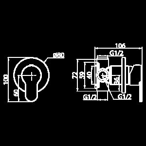 Гигиенический душ Elghansa Dynamic 34R1083-White (Set-107) белый купить в интернет-магазине сантехники Sanbest