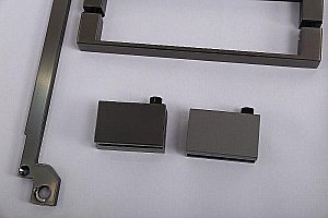 Душевой уголок Cezares Slider 110x100 AH-2-90/100-100/110-GRIGIO-GM стекло серое/профиль матовая оружейная сталь купить в интернет-магазине Sanbest