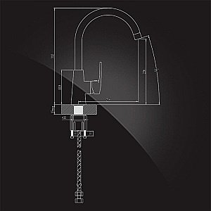 Смеситель для кухни Elghansa MONICA WHITE 56B1219-White купить в интернет-магазине сантехники Sanbest