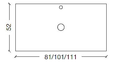 Столешница Armadi Art NeoArt 877-100 белый мрамор для ванной в интернет-магазине сантехники Sanbest