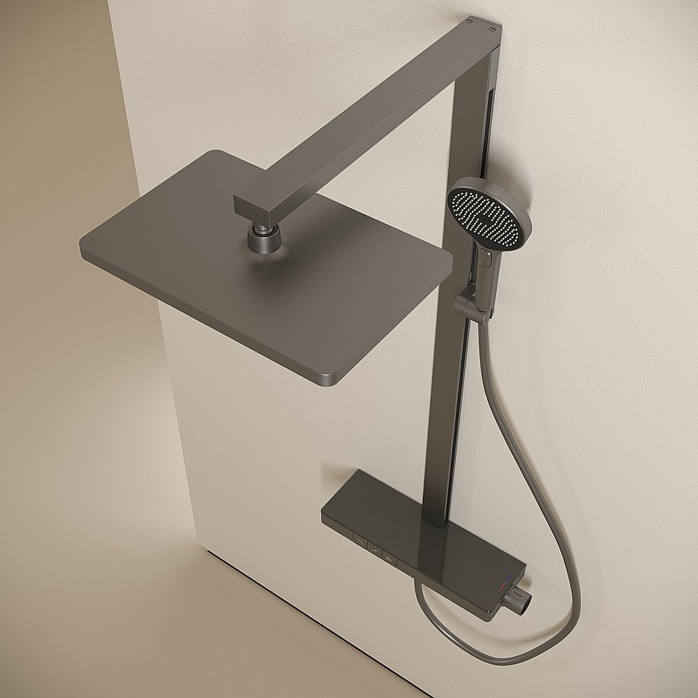 Душевая система Sancos Vos SC6100GG вороненая сталь купить в интернет-магазине сантехники Sanbest