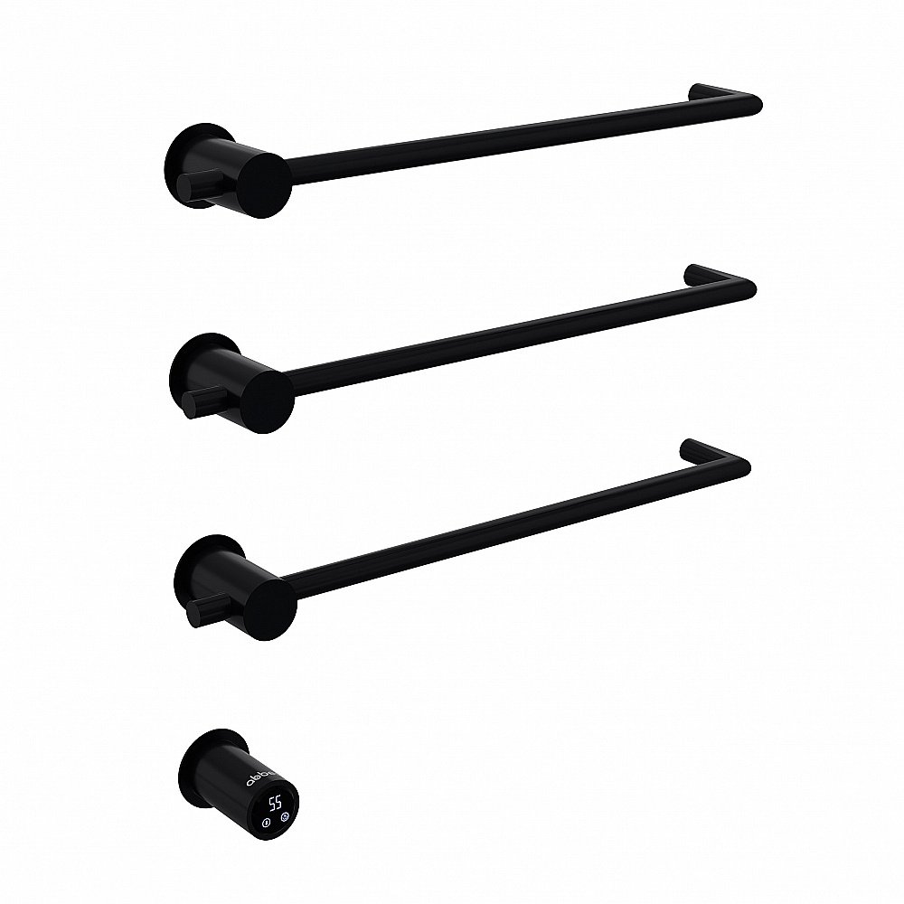 Полотенцесушитель электрический ABBER Charme AH4003MB черный матовый купить в интернет-магазине сантехники Sanbest